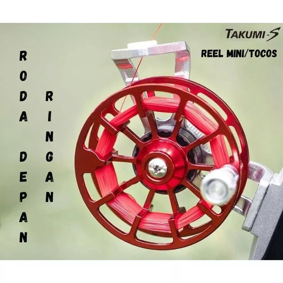 Reel Mini Tocos Takumi FD 50mm, Reel Mini Full Alumunium, Tocos Mini Full Metal