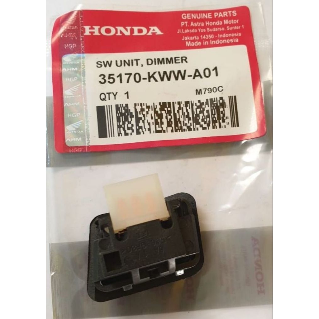 35170-KWW-A01 Saklar Dimmer Honda Revo 110 Ori AHM