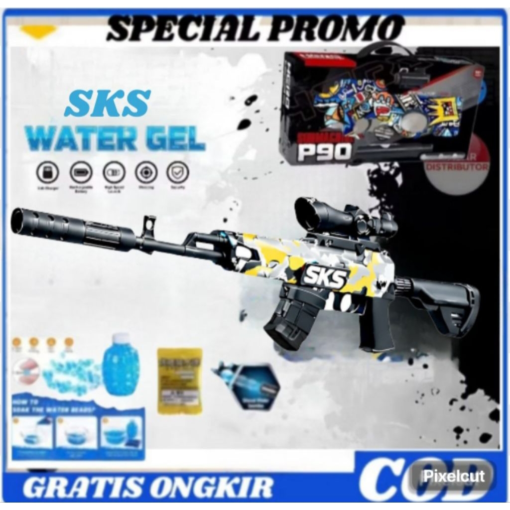 Mainan anak TGS-020 SKS RFLE MANUALLY LOADED Mainan Gel Manua/MAINAN PISTOL PISTOLAN TEMBAK TEMBAKAN