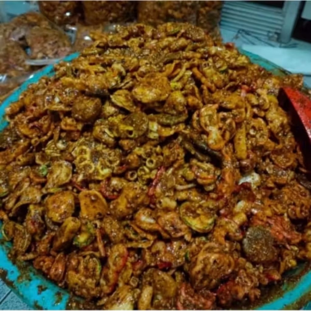 seblak kerupuk kering (Sebring) Mix sambel kacang dengan bumbu rempah pilihan dengan cita rasa Asin,