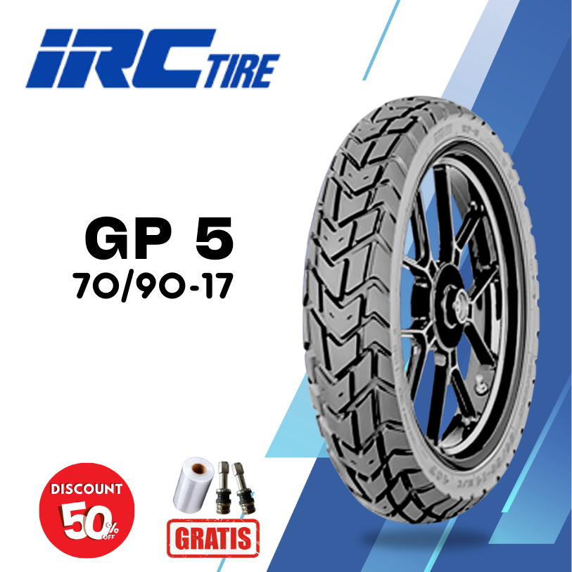 Ban Motor Bebek IRC GP5 70/90 Ring 17 Tubeless