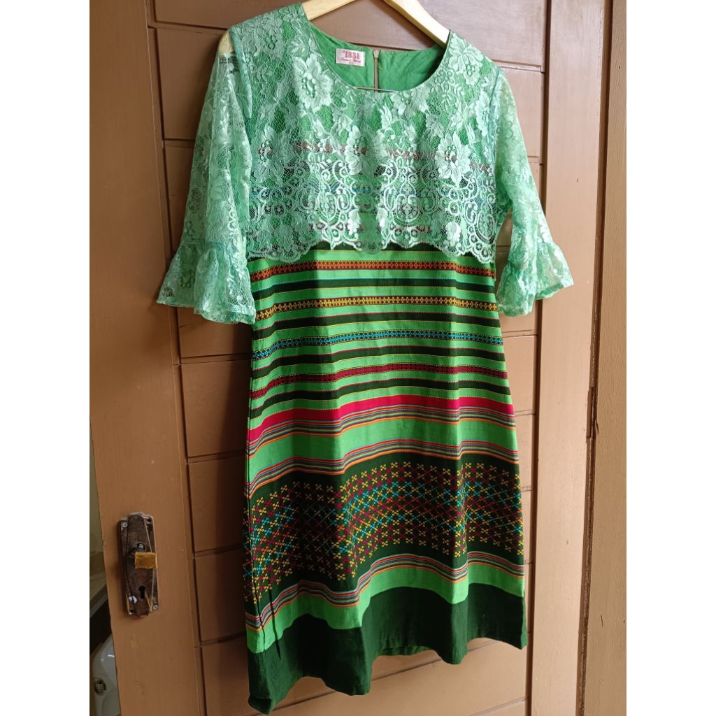 Dress Brokat Wanita Dress Brokat Etnik Preloved