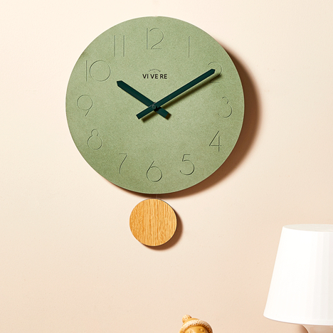 VIVERE Jam Dinding Midori Green