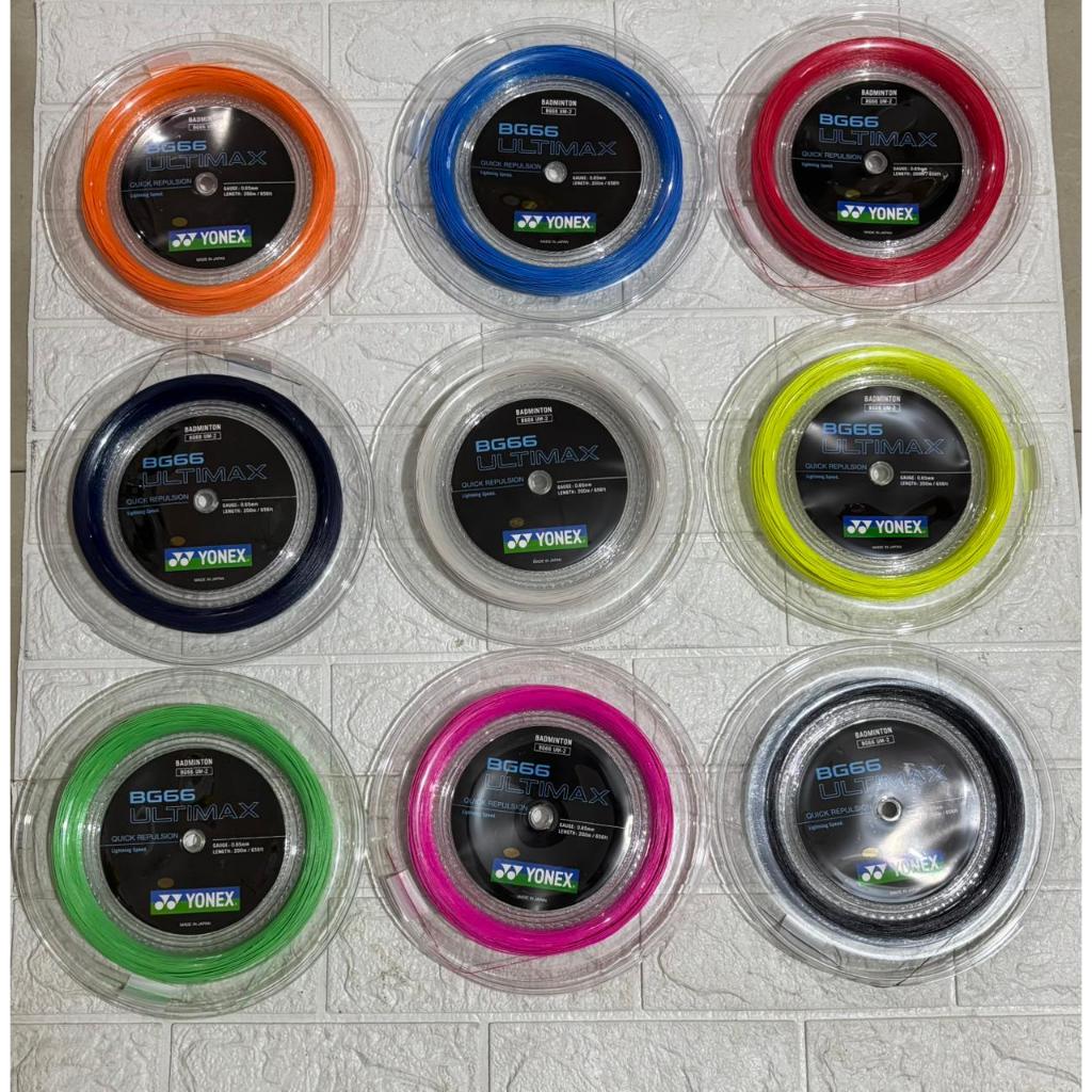 NEW SENAR BADMINTON YONEX BG66 ULTIMAX / BG 66 ULTIMAX ROLL SP ORIGINAL
