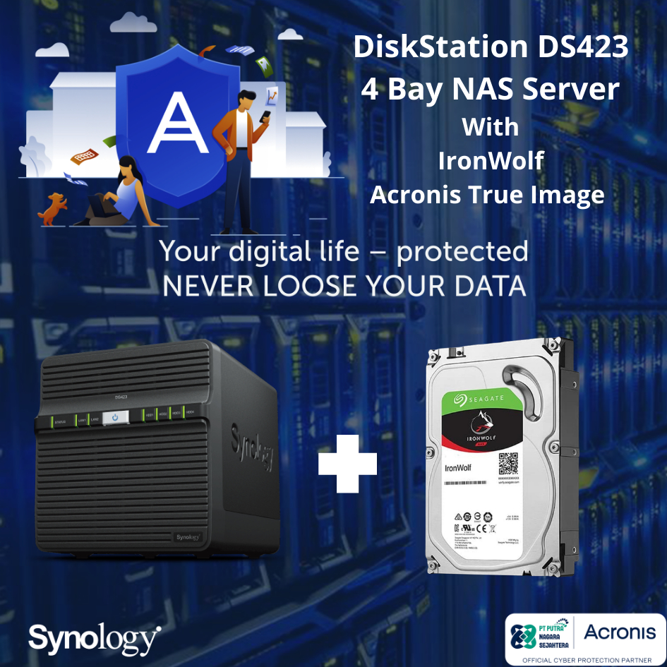 Synology DS423 4 BAYS With IronWolf 4TB / 6TB / 8TB