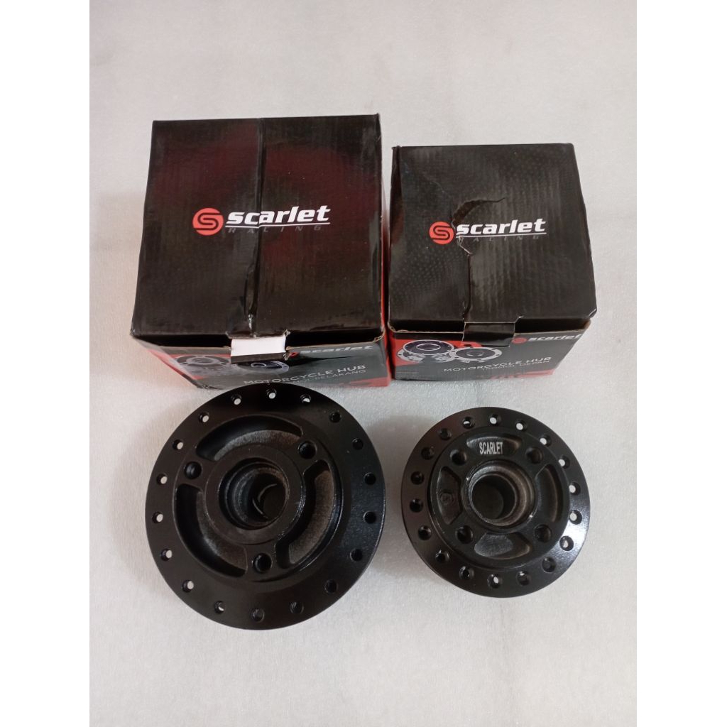 Tromol Satria Fu Hitam Depan Belakang Black Original Scarlet