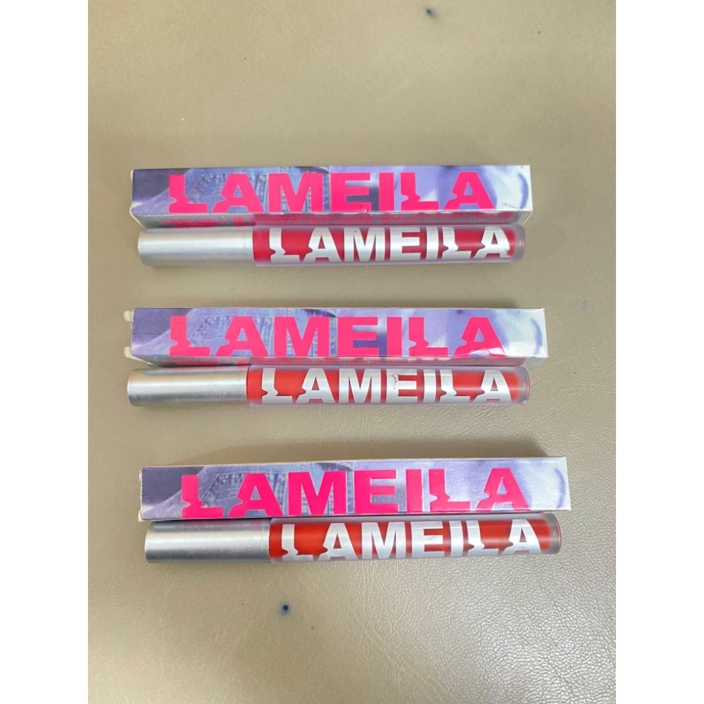 Lip Glaze LAMEILA Lip Glaze Matte Lipstick Anti Air Lipstik Velvet Lip Gloss