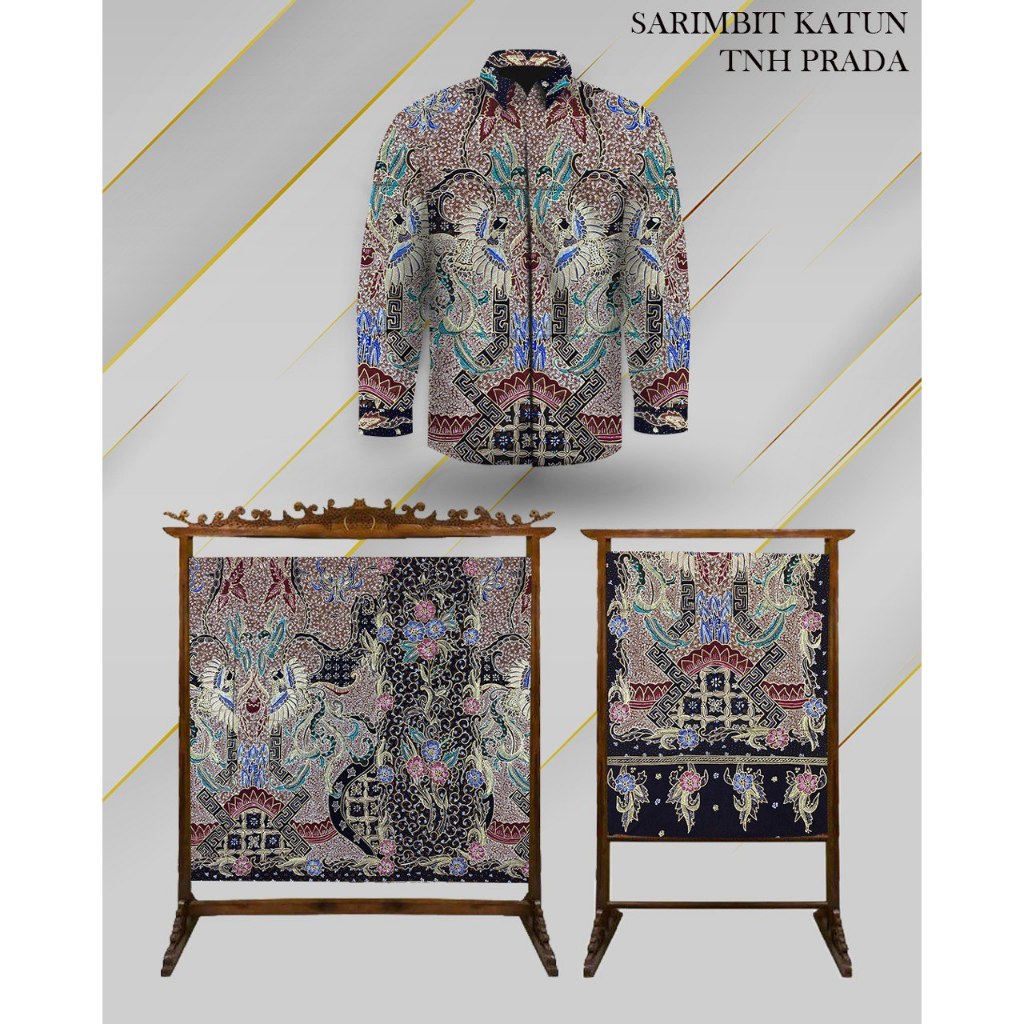 Kain Sarimbit  Batik Tulis katun Prada emas  Sarimbit couple batik tulis 3 in 1 sarimbit