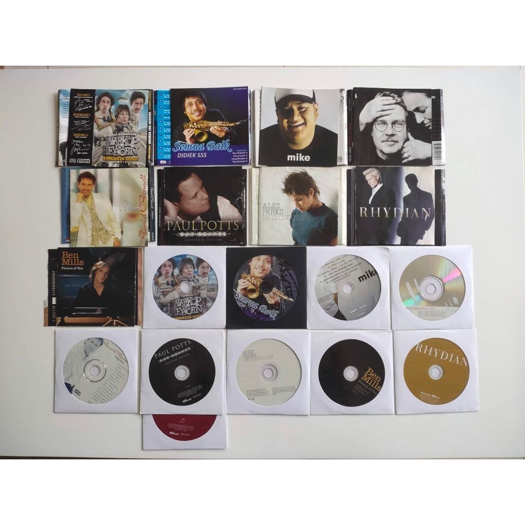 Borongan 9 CD tanpa casing (3 indo, 6 impor)