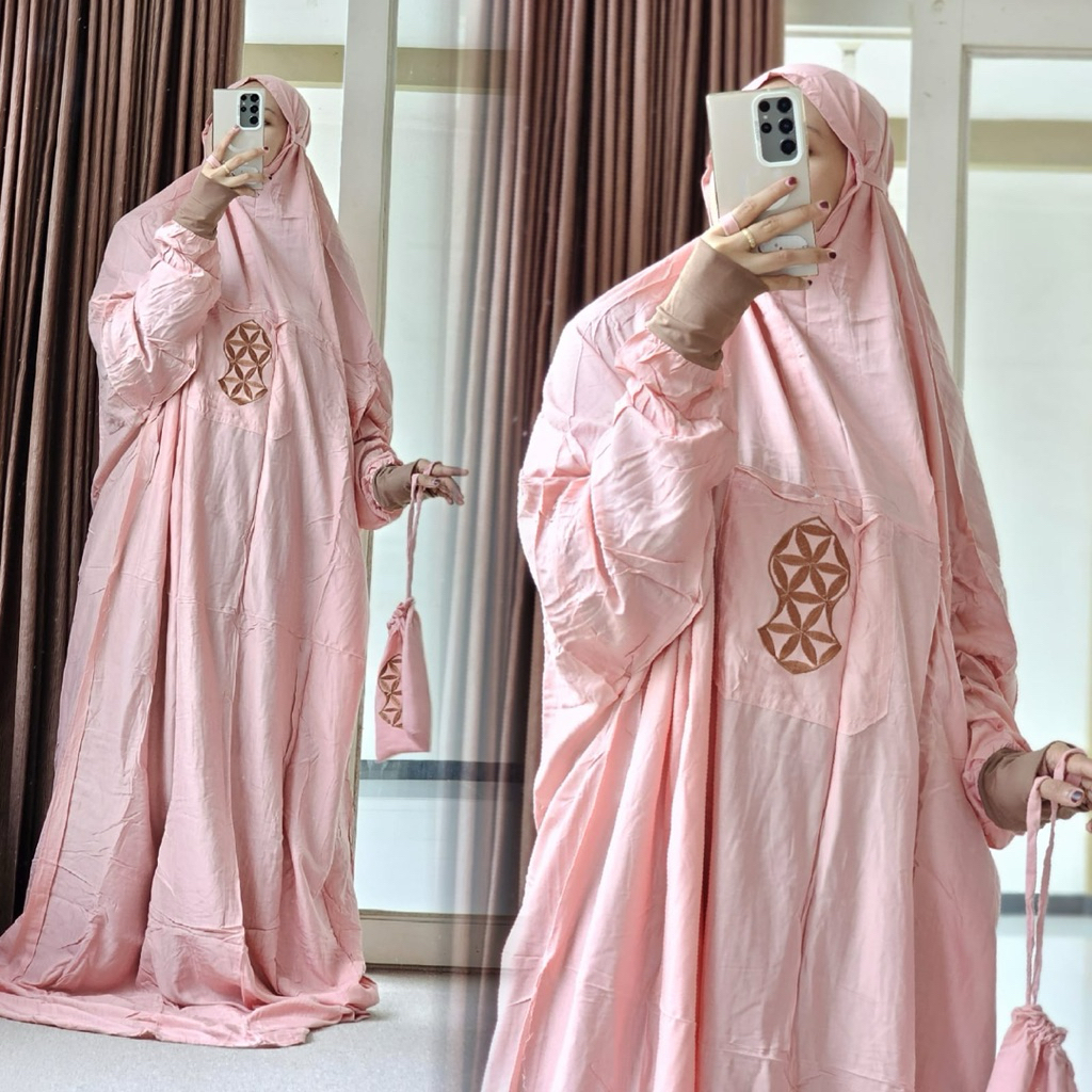 MUKENA MANSET TEROMPAH RAYON ADEM