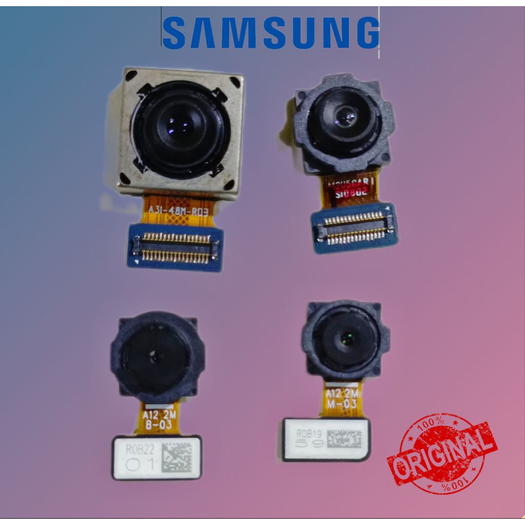 samsung A12 A125F kamera set belakang original bawaan bening no minus