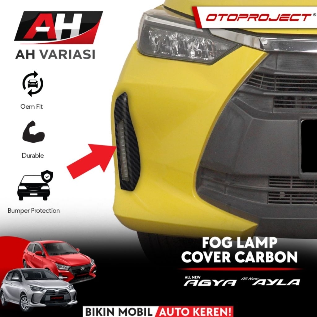 Agya Ayla 2023-2025 - Cover Panel Foglamp Carbon Agya Ayla 2023-2026 Otoproject