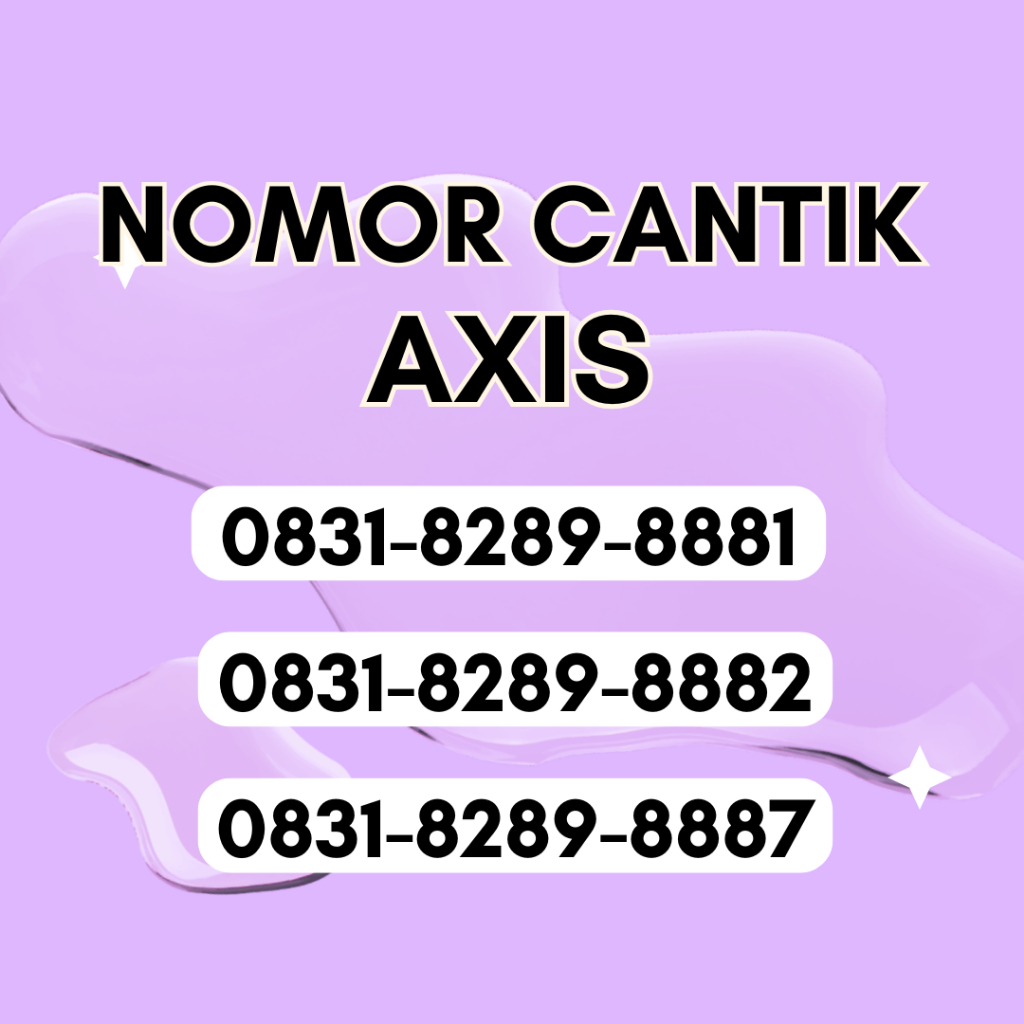 PROMO Kartu Perdana Axis Nomor Cantik Axis Urut Spesial Terlaris (A34) - Nomor Cantik Murah - Nomor 