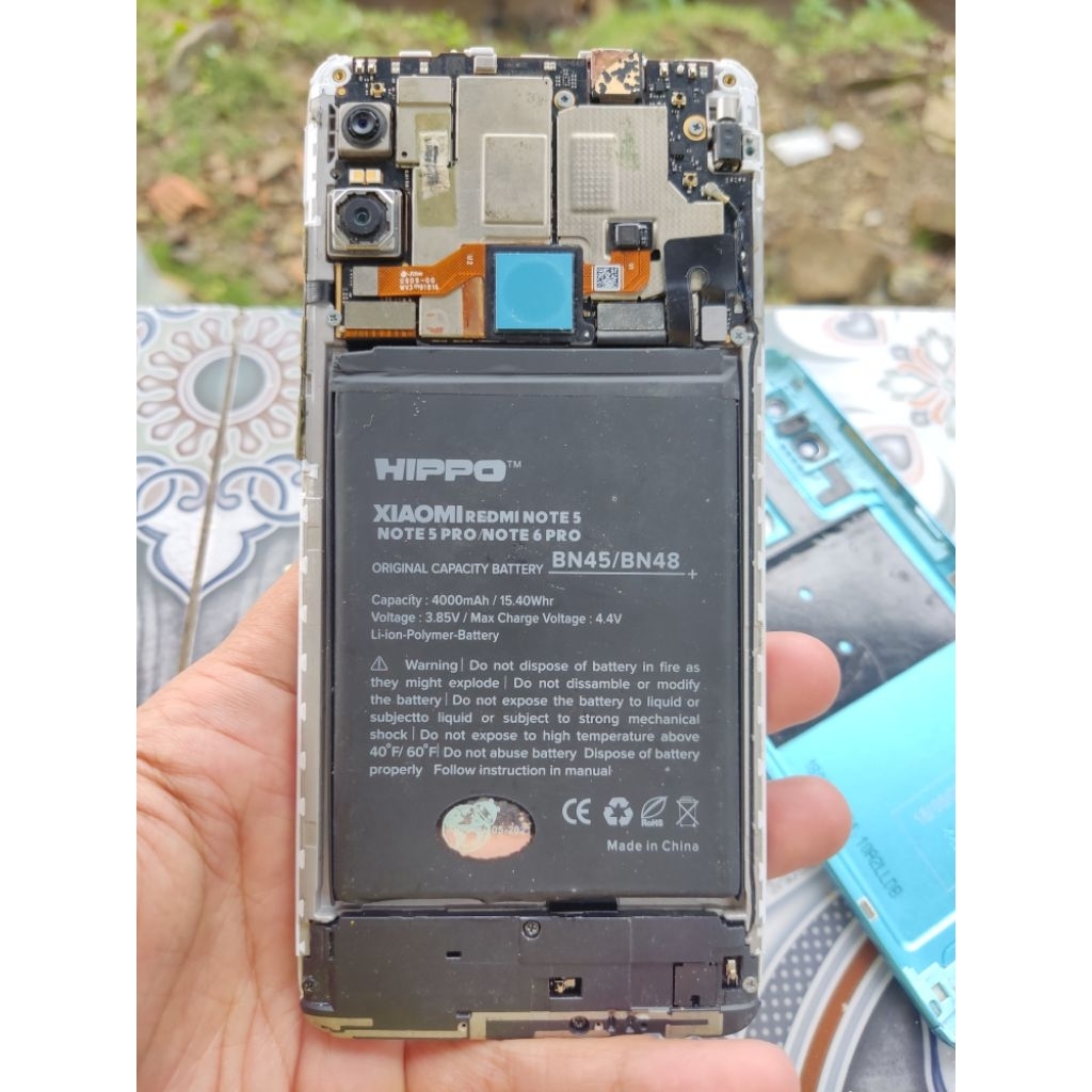 Copotan Sparepart Redmi Note 5 Pro/Whyred 4/64GB original (LCD, Baterai, Mesin)