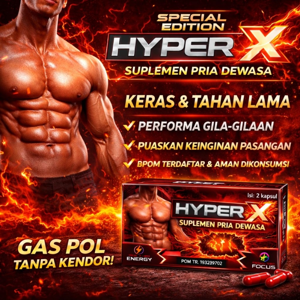 Madu Hyperx Semut Merah Kapsul Obat Kuat Tahan Lama Pria Suplemen Penambah Stamina dan Durasi