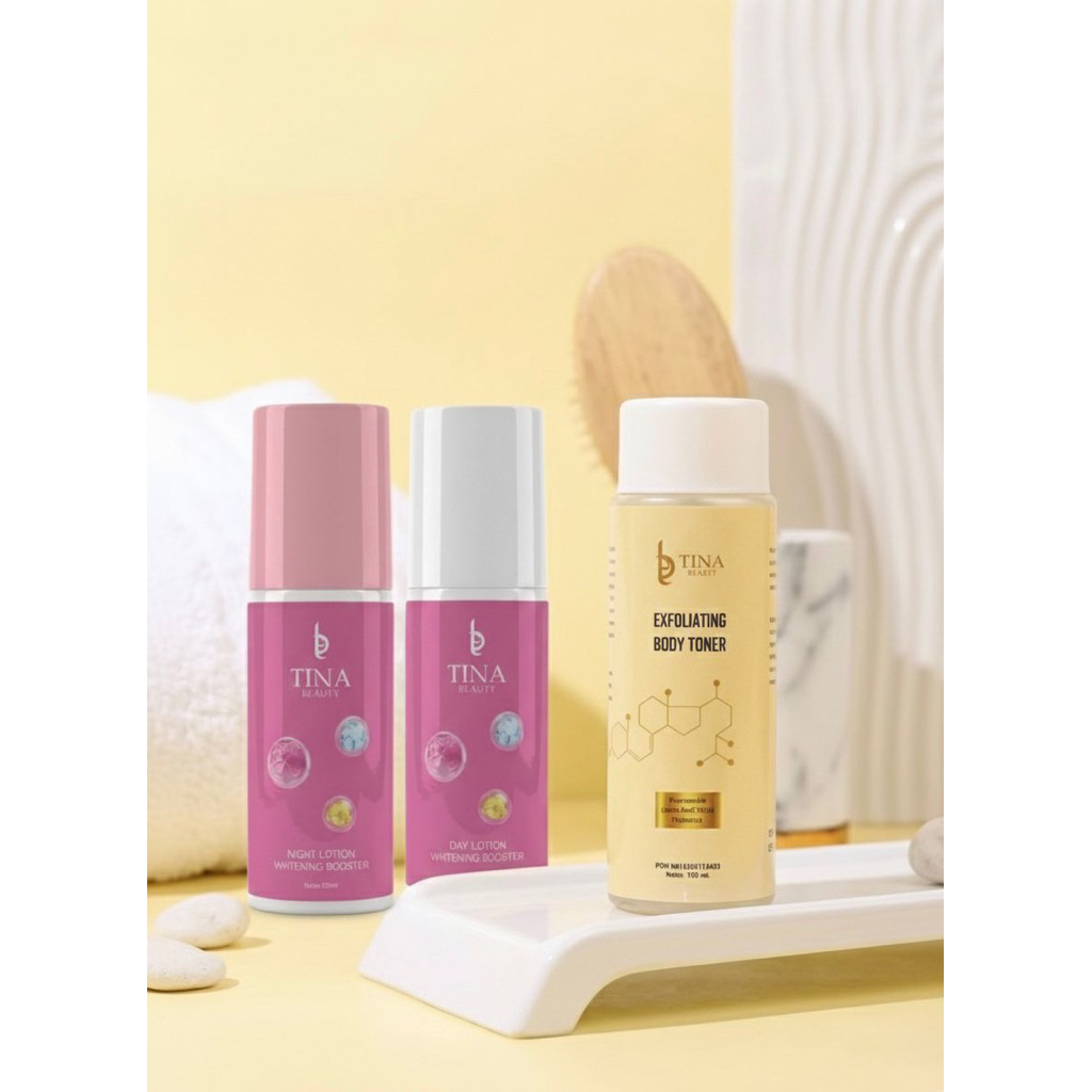 FORMULA LAMA PINK TINA BEAUTY BODY LOTION DOSTING BPOM( kemasan baru) [BODYCARE PAKET PINK DOSTING] 