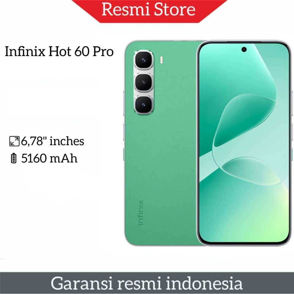 INFINIX HOT 60 PRO RAM 8/256GB - 8/128GB & HOT 40i NEW GARANSI RESMI