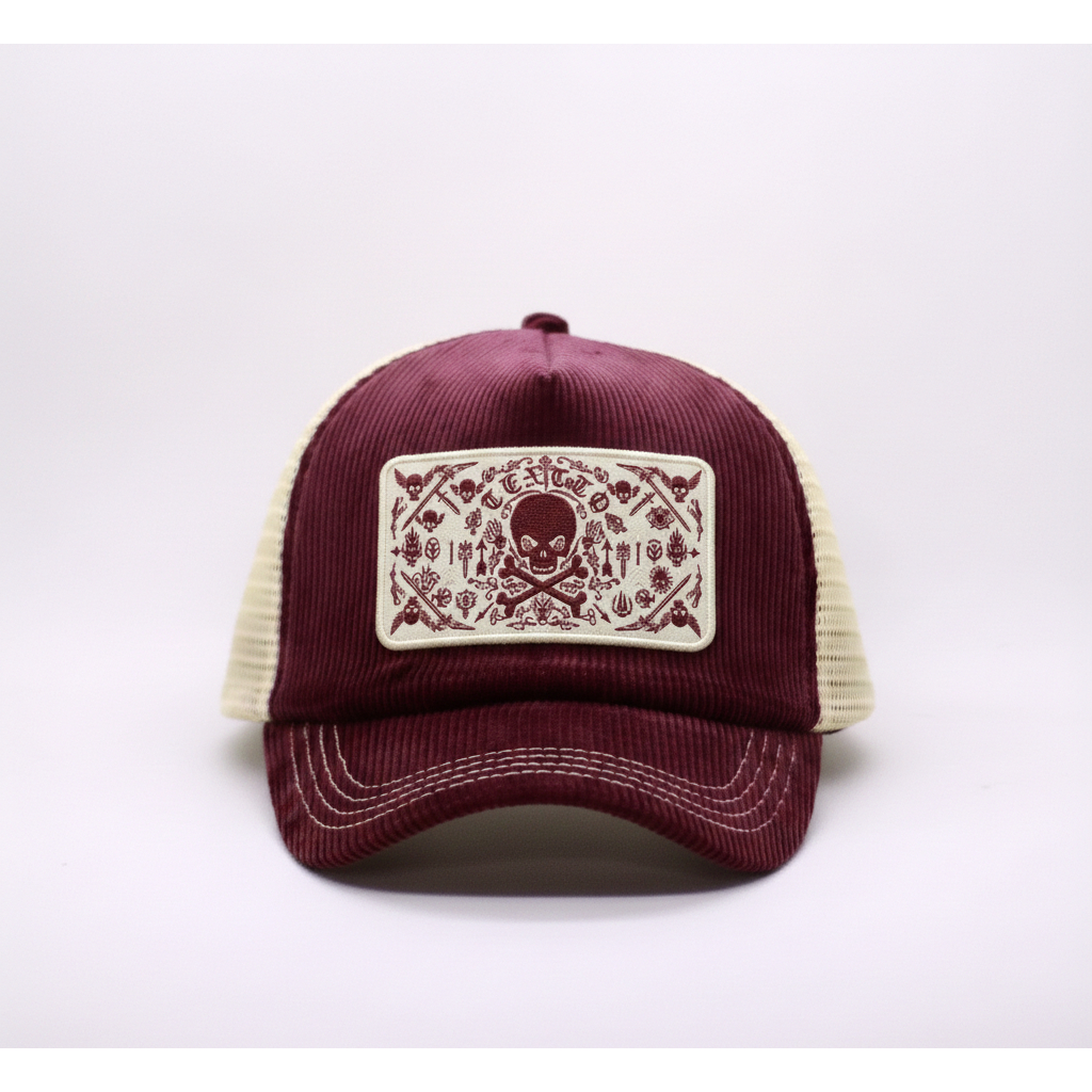 Topi Trucker Lidah Pendek / Topi Jaring Lidah Pendak / Topi Corduroi Lidah Pendek