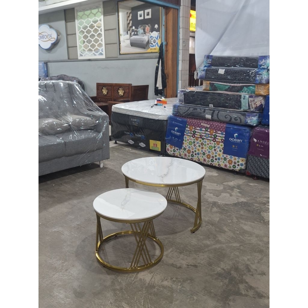 meja tamu sofa coffee table granit asli