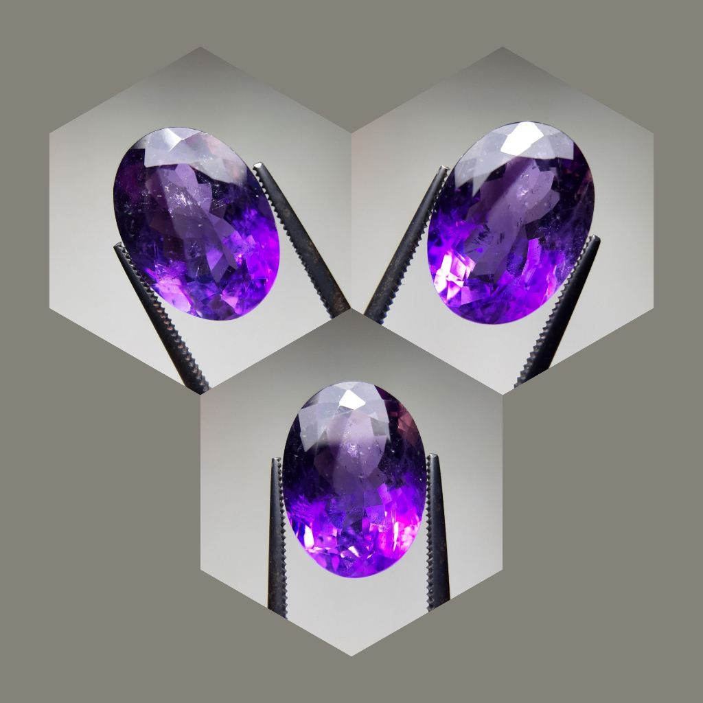 Natural Amethyst Quartz Brazillian Batu Kecubung Ungu Import Bukan Lokal Warna Ungu Tua