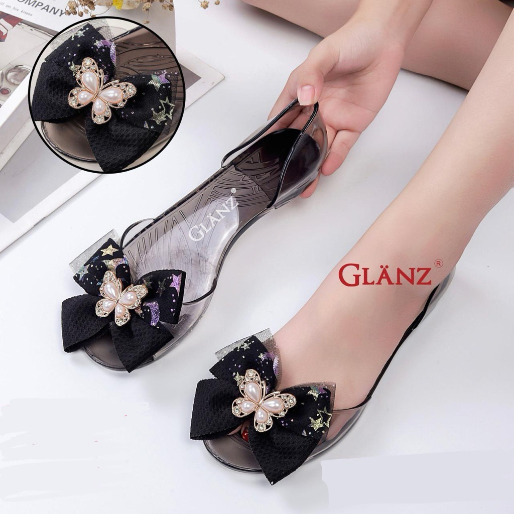 Sepatu Wanita Terbaru | Flatshoes Youth Balance, New Barlun Mawar Hitam | Import Kekinian