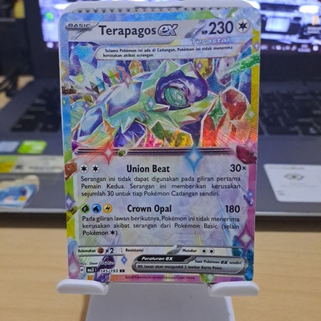Terapagos EX RR Mega Impian EX Pokemon TCG Indonesia