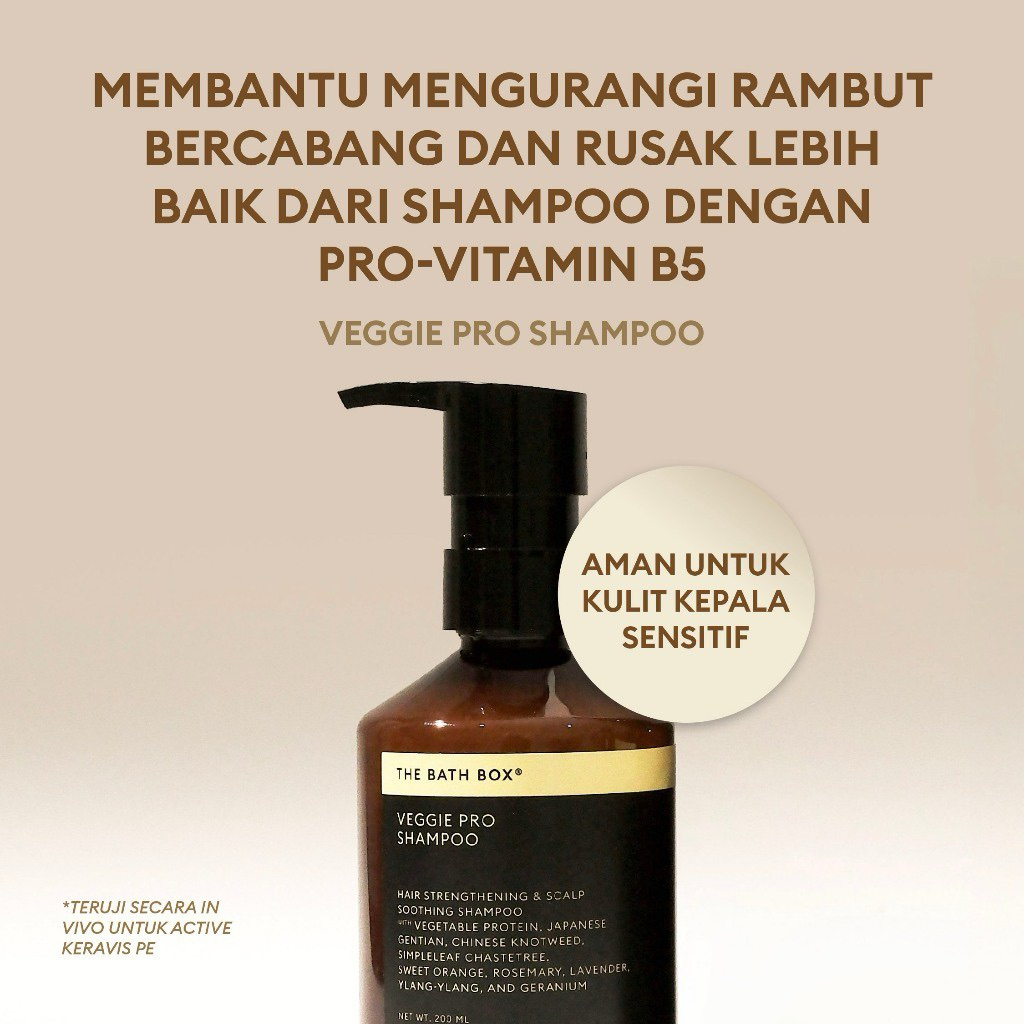 Near expired The Bath Box Veggie Pro Hair care Shampoo 200ml