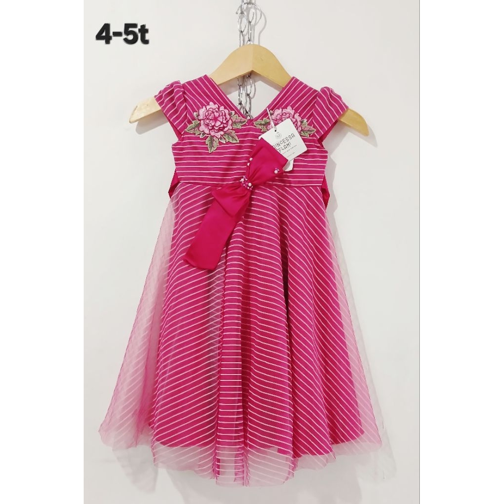 Gaun Princessa Flami 1-10Tahun