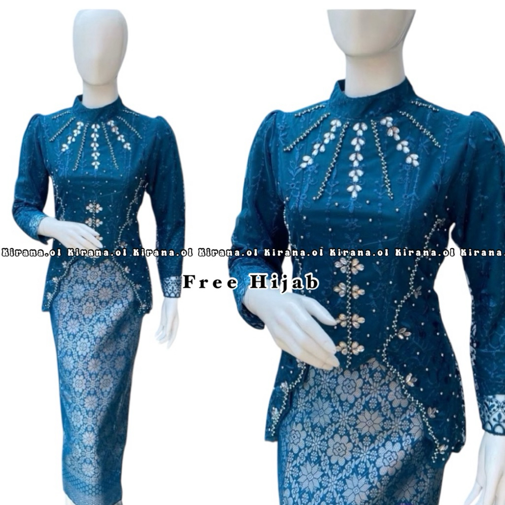 (FREE HIJAB) KIRANAOL - KEBAYA PAYET MODERN TASYA - BAJU KEBAYA - KEBAYA MALAYSIA - KEBAYA WISUDA MO