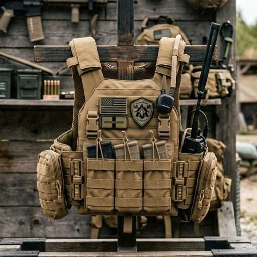 BODYVEST RAJAWALI Quick Release Waterproof Zipper YKK Multiwarna TNI POLRI