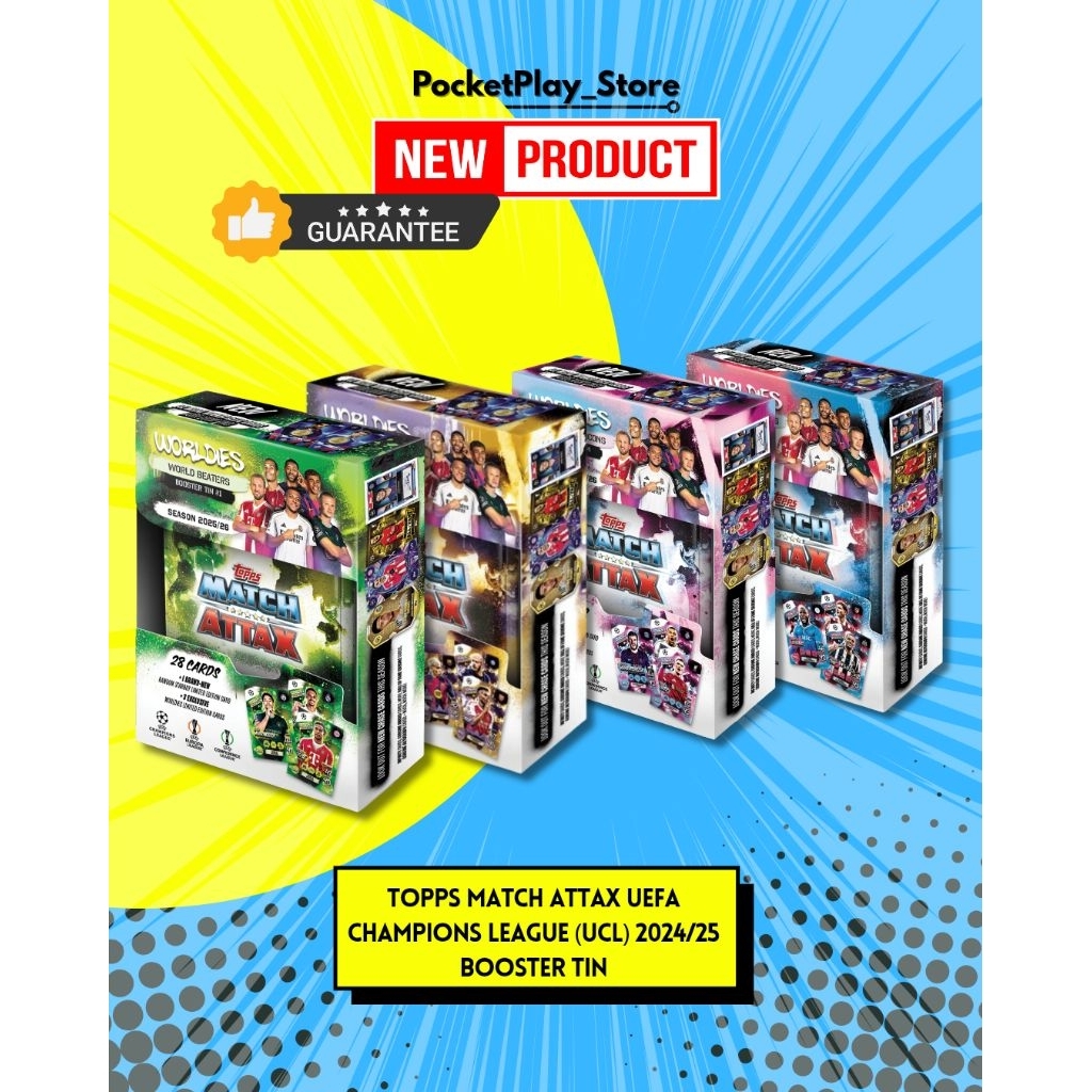 Topps Match Attax UEFA Champions League (UCL) 2024/25 Booster Tin