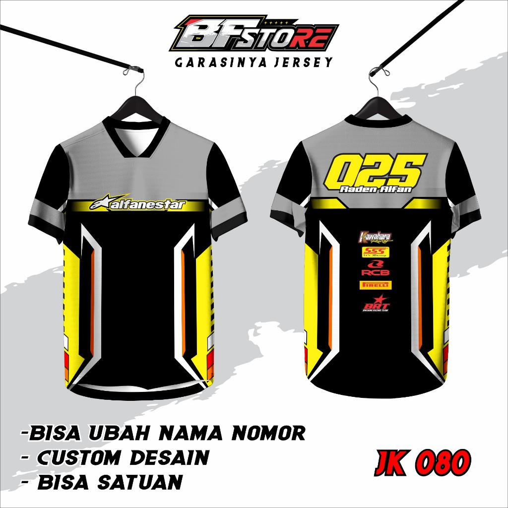 Baju Jersey Racing Pria Full Printing, Jersey Racing Pria Full Printing, Desain Bebas Custom