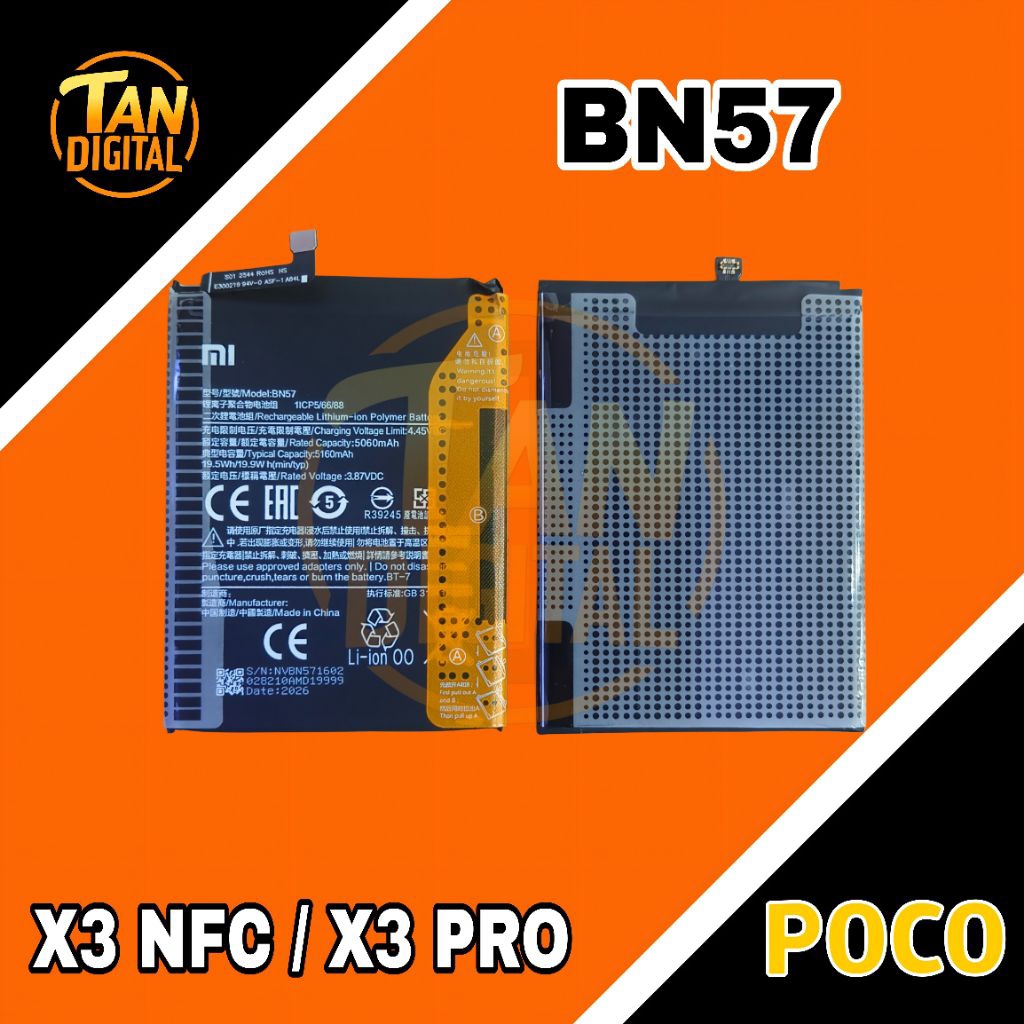 BATERAI BN57 POCO X3 PRO / POCO X3 NFC