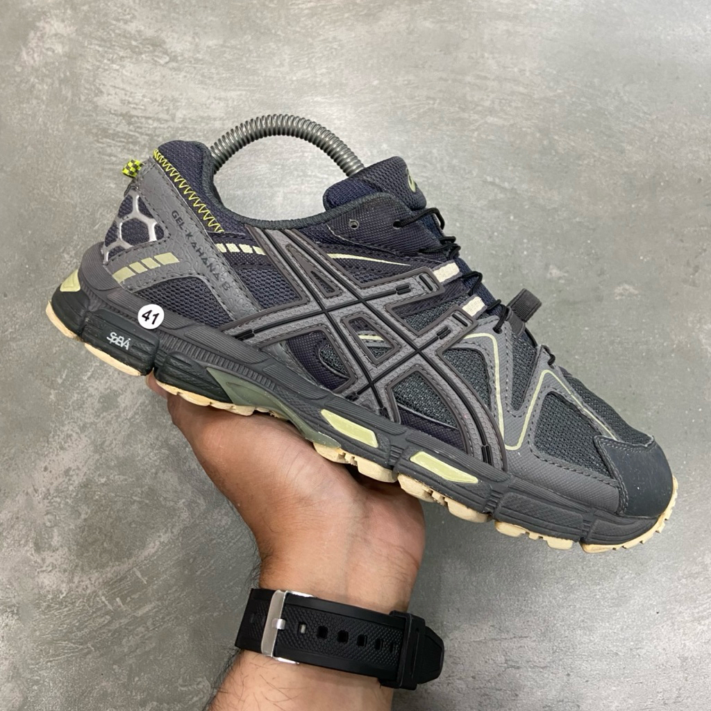 [Size 41.5] ASICS Gel-Kahana 8 ‘Graphite Grey Sheet Rock’ 1011B387 Second Original Kondisi Mulus Nom