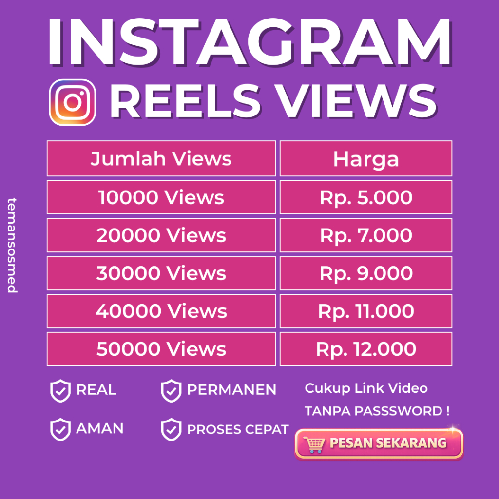View Views Viewer Viewers Tayangan IG Instagram Reels Reel View Views Viewer Viewers IG Instagram Ta