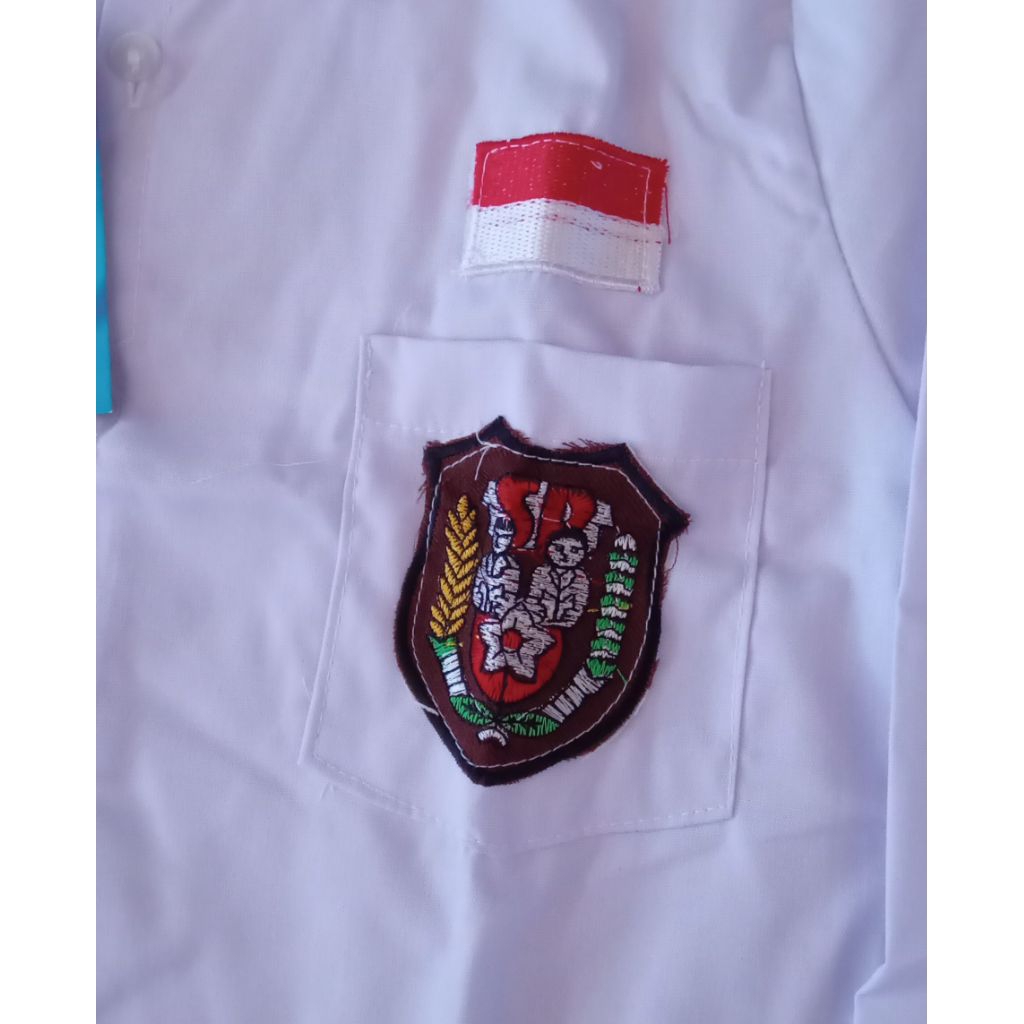 Baju Seragam Sekolah SD Lengan Panjang - Nyaman, Tidak Tembus Pandang, Jahitan Rapi