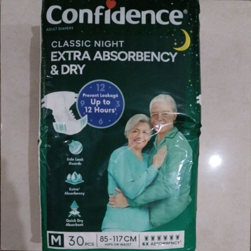 popok dewasa confidence M30 / pampers dewasa confidence M30 / confidence perekat M30