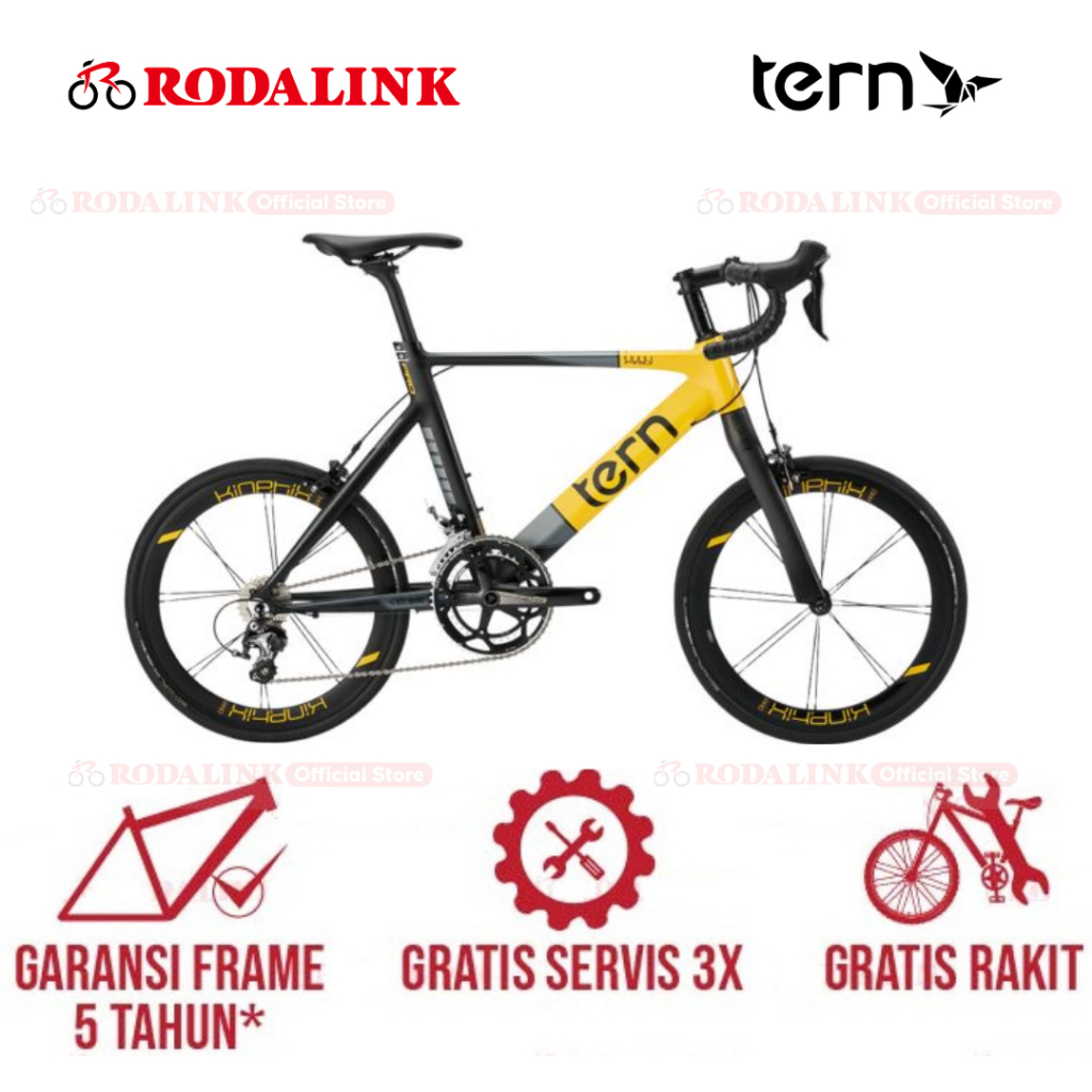 Tern Sepeda Mini Velo Surge Pro | Sepeda Urban Perkotaan Drop Bar Japanese Style With Shimano Tiagra