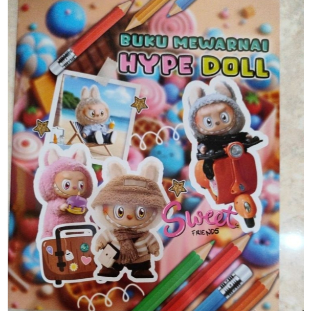 KIKY Buku Mewarnai KIKY TANGGUNG LABUBU