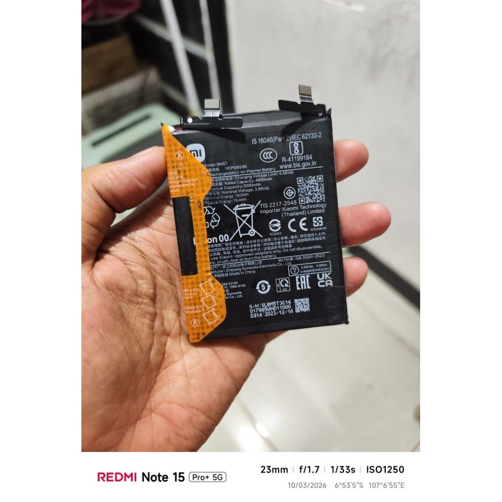 battery baterai batre BM5T xiaomi redmi note 14 pro 4g ori copotan