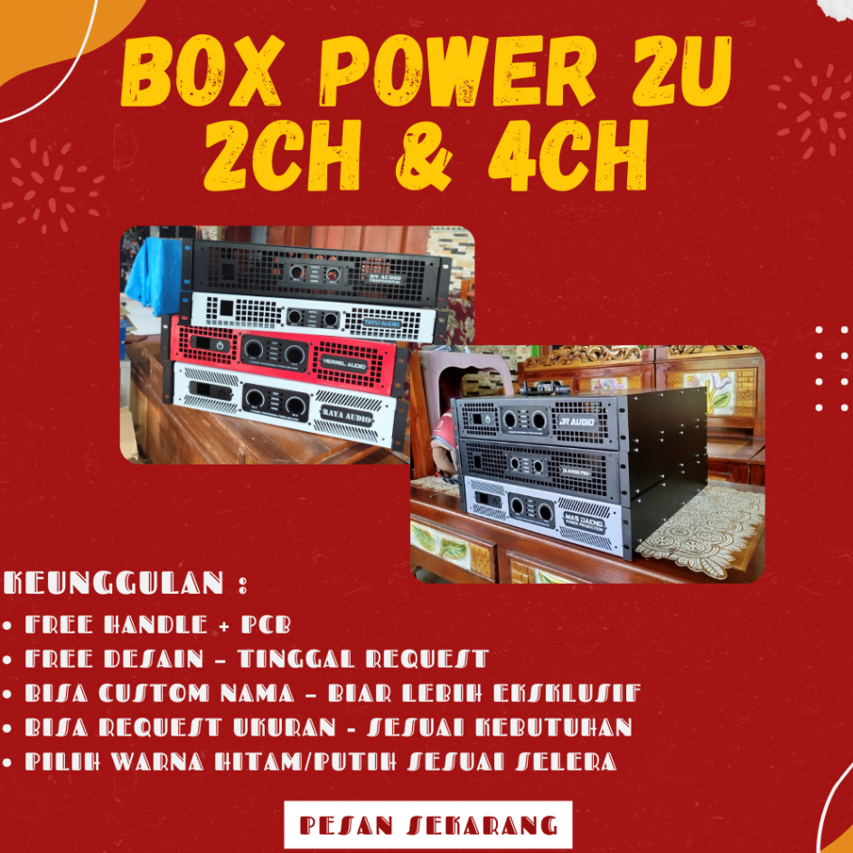 Box Power 2U 2CH & 2U 4CH – Kuat & Awet Buat Sound System