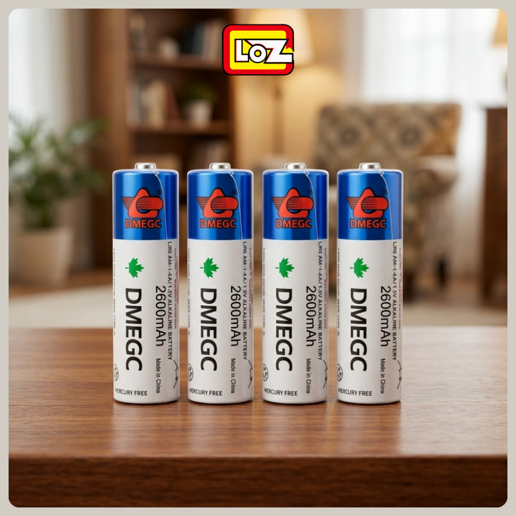 Baterai AA Alkaline Battery DMEGC 1.5V Batrai A2 Isi 4pcs