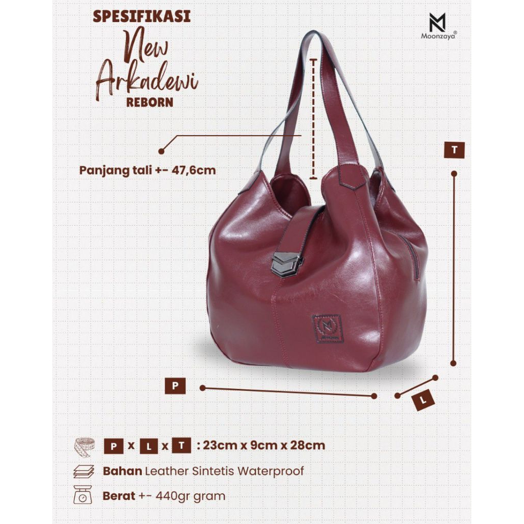 Arkadewi Reborn Bag By Moonzaya | Leather Sintetis Bag