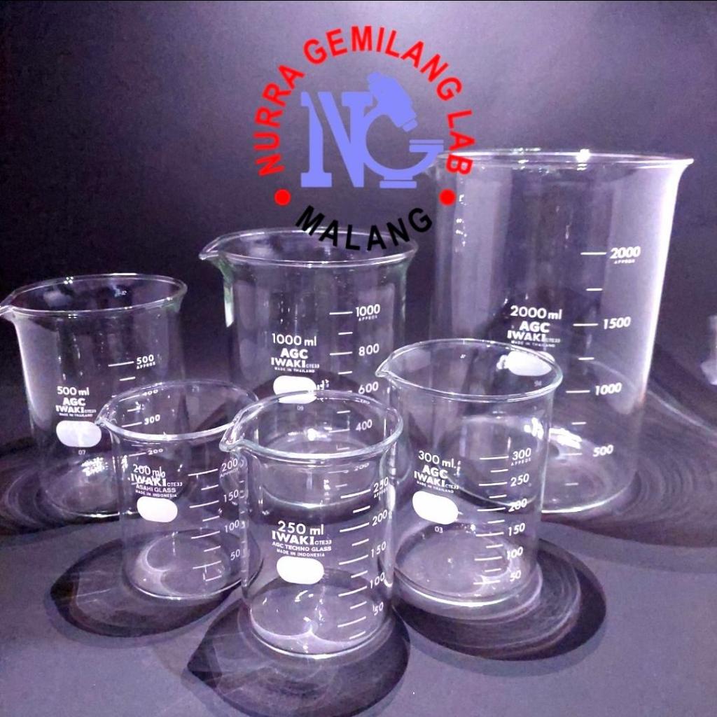 Beaker Glass / Gelas Kimia Ukuran 10 ml Iwaki