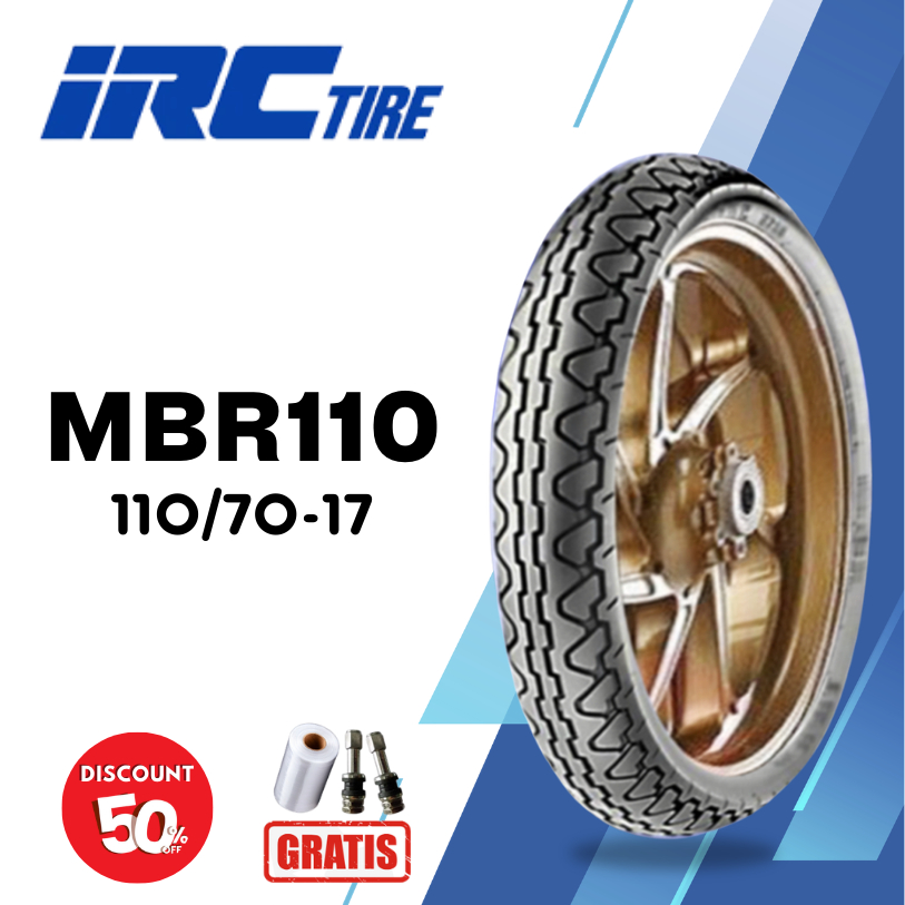 Ban Motor Soft Compound IRC MBR-110 110/70 Ring 17 Tubeless