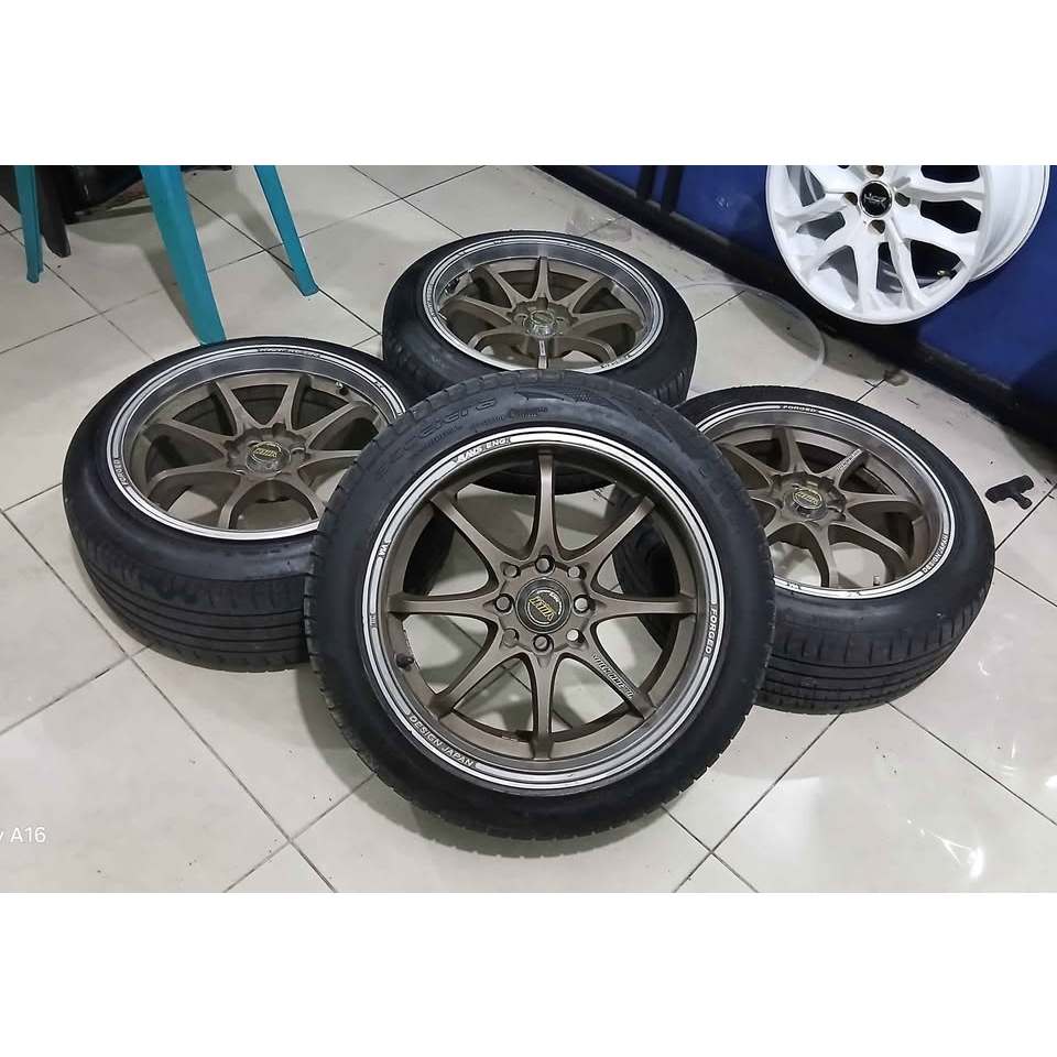 VELG SEKEN CE28 RING 16X7/8,5 PCD 4X100/114,3 + BAN 195/50 R16 80%