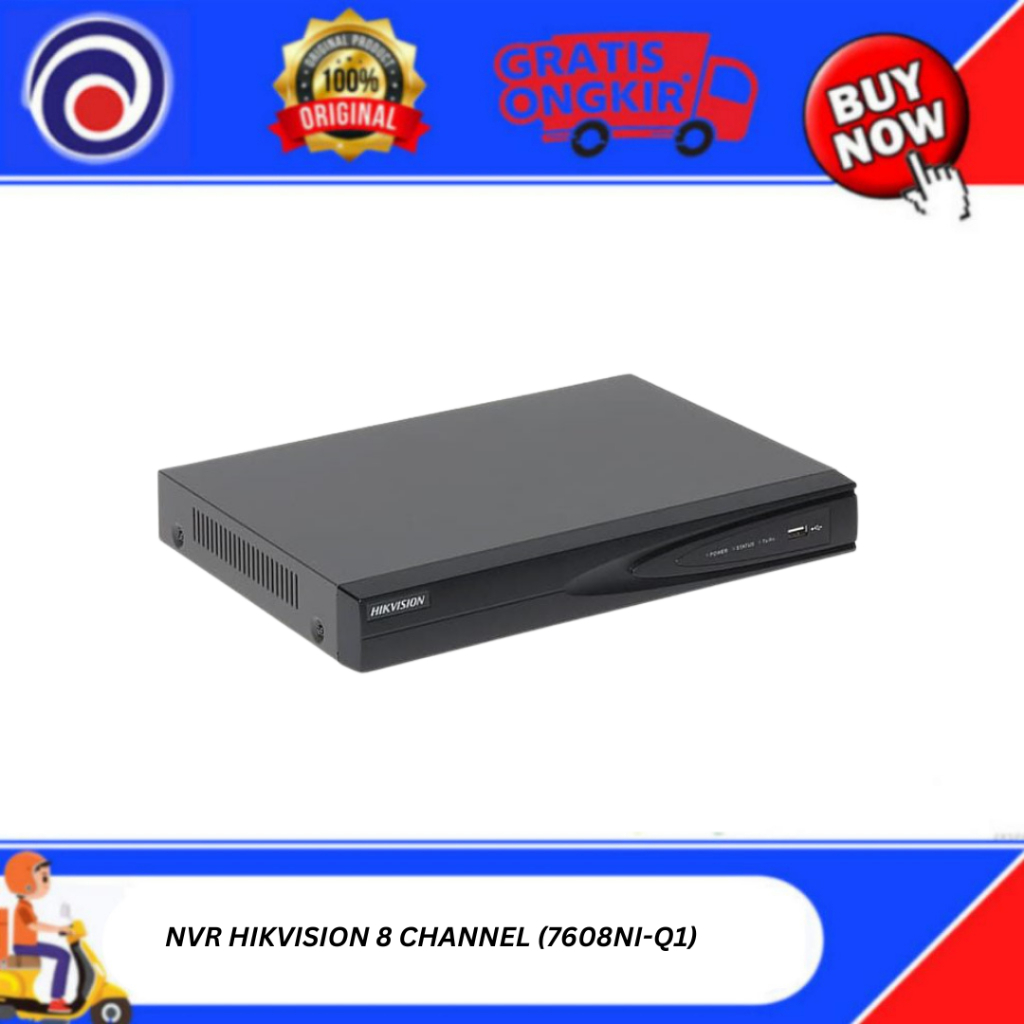 NVR HIKVISION 8 CHANNEL (7608NI-Q1)