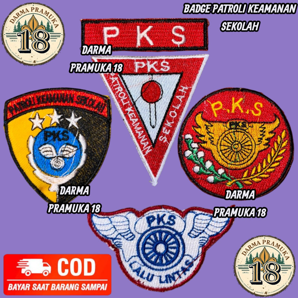 PKS bordir patroli keamanan sekolah atribut pks bordir satuan