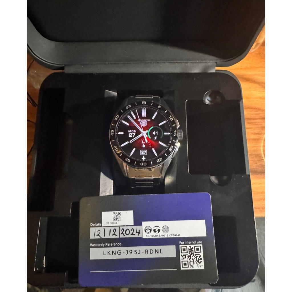 TAG Heuer Connected Calibre E3 45mm Stainless Steel Fullset Original Smartwatch Luxury (Second)