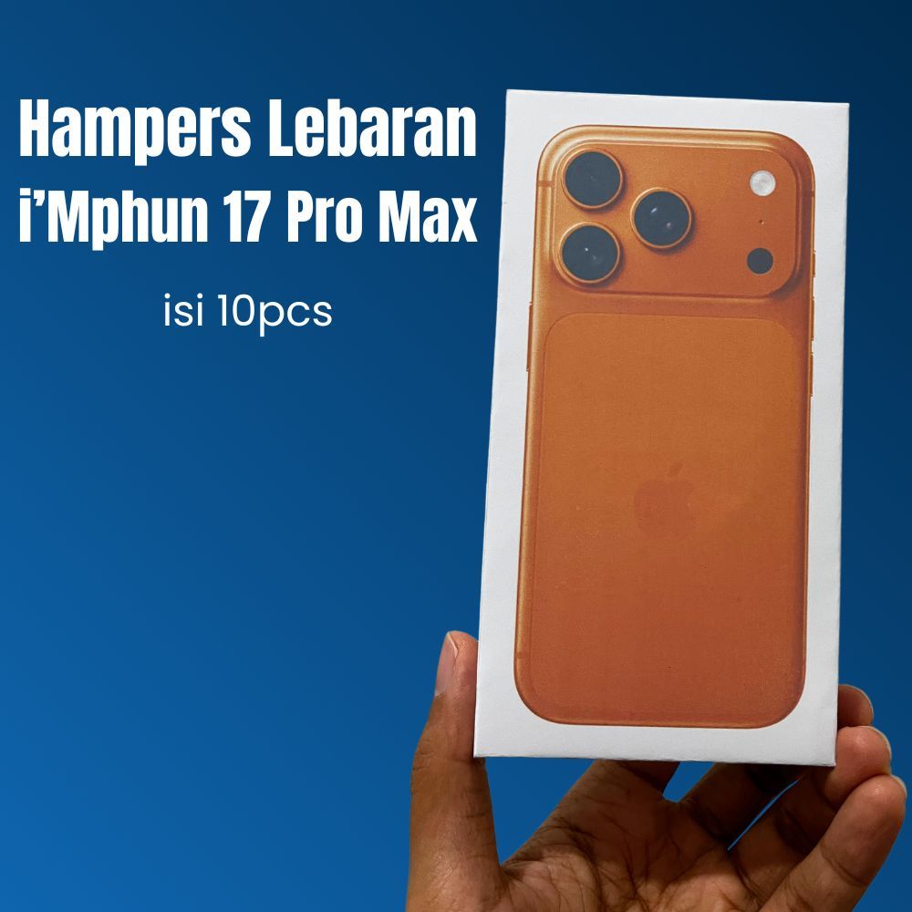 [Isi 10] Box Hampers iPhone 17 pro - Box Hampers Lebaran 2026 - Box iPhone 17 Pro